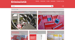 Desktop Screenshot of kriminalistik.de