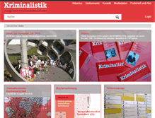 Tablet Screenshot of kriminalistik.de